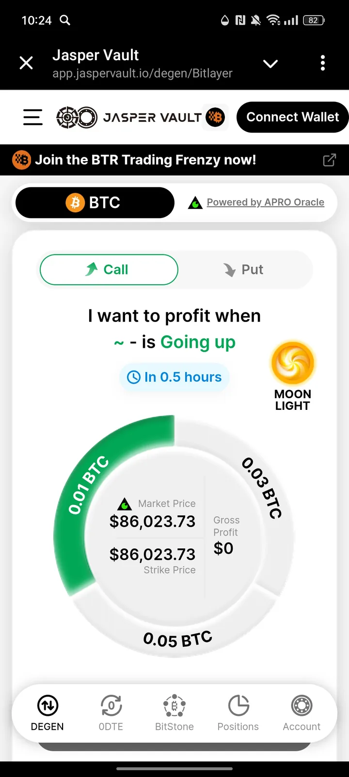 Jasper Vault Mini BTC screenshot 1