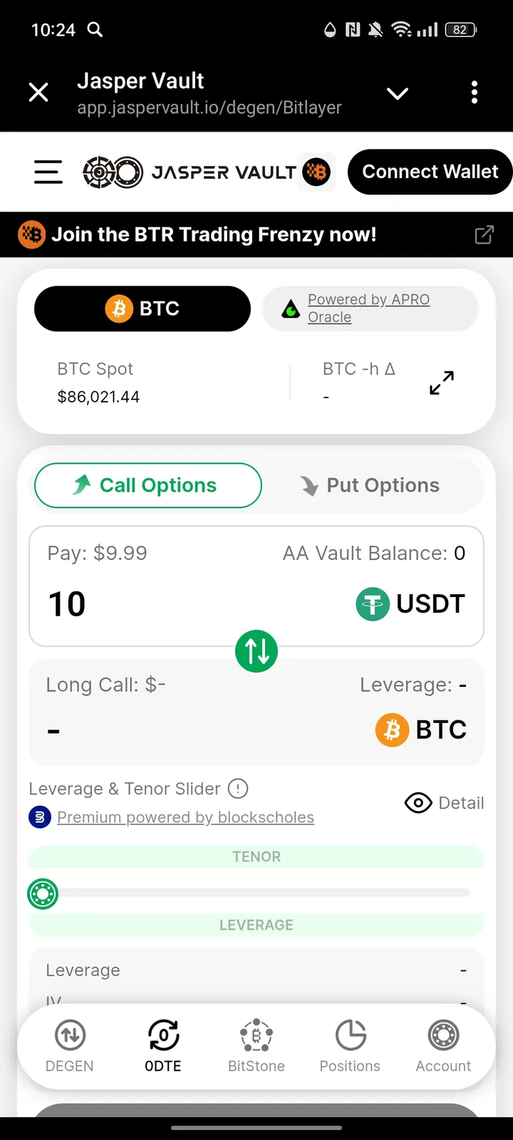 Jasper Vault Mini BTC screenshot 2