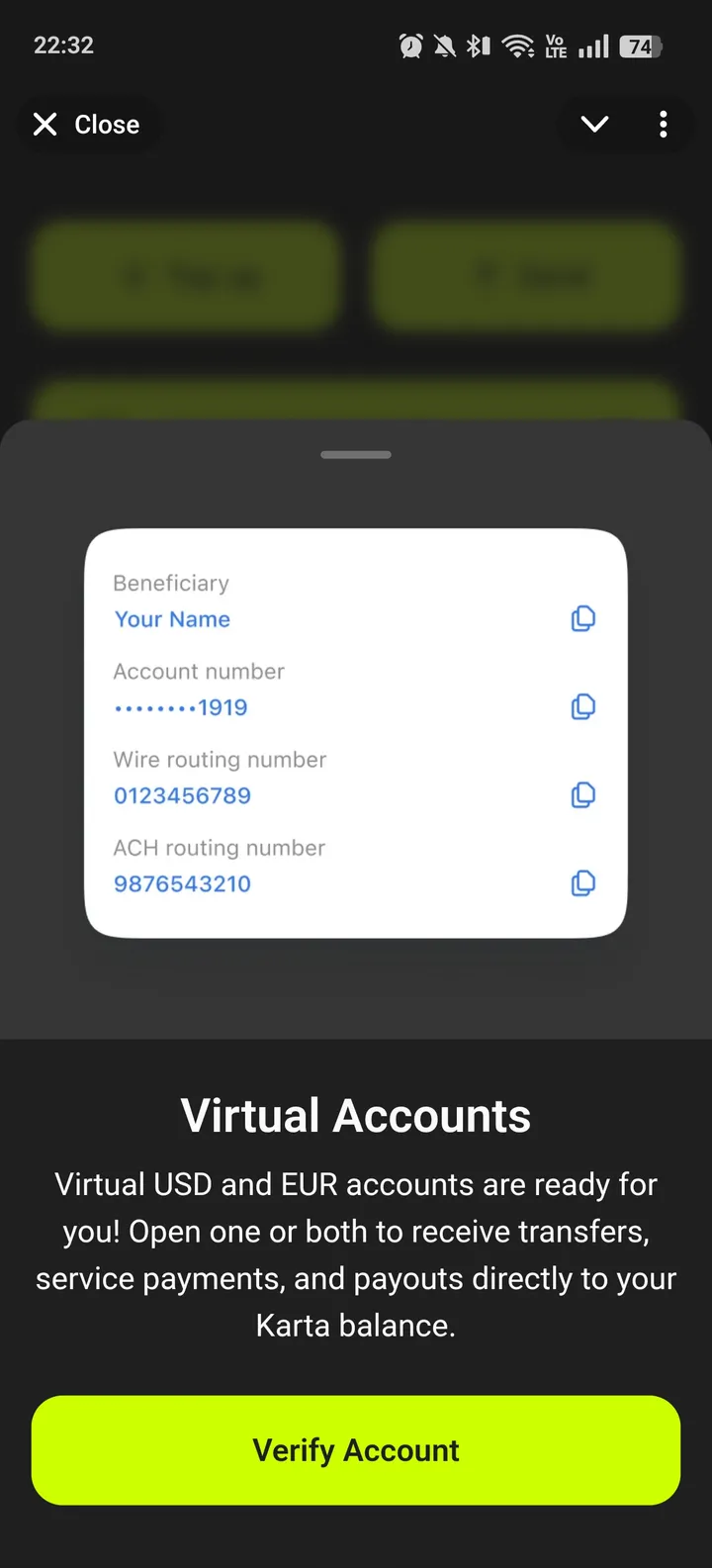 Karta - Crypto card & wallet screenshot 4
