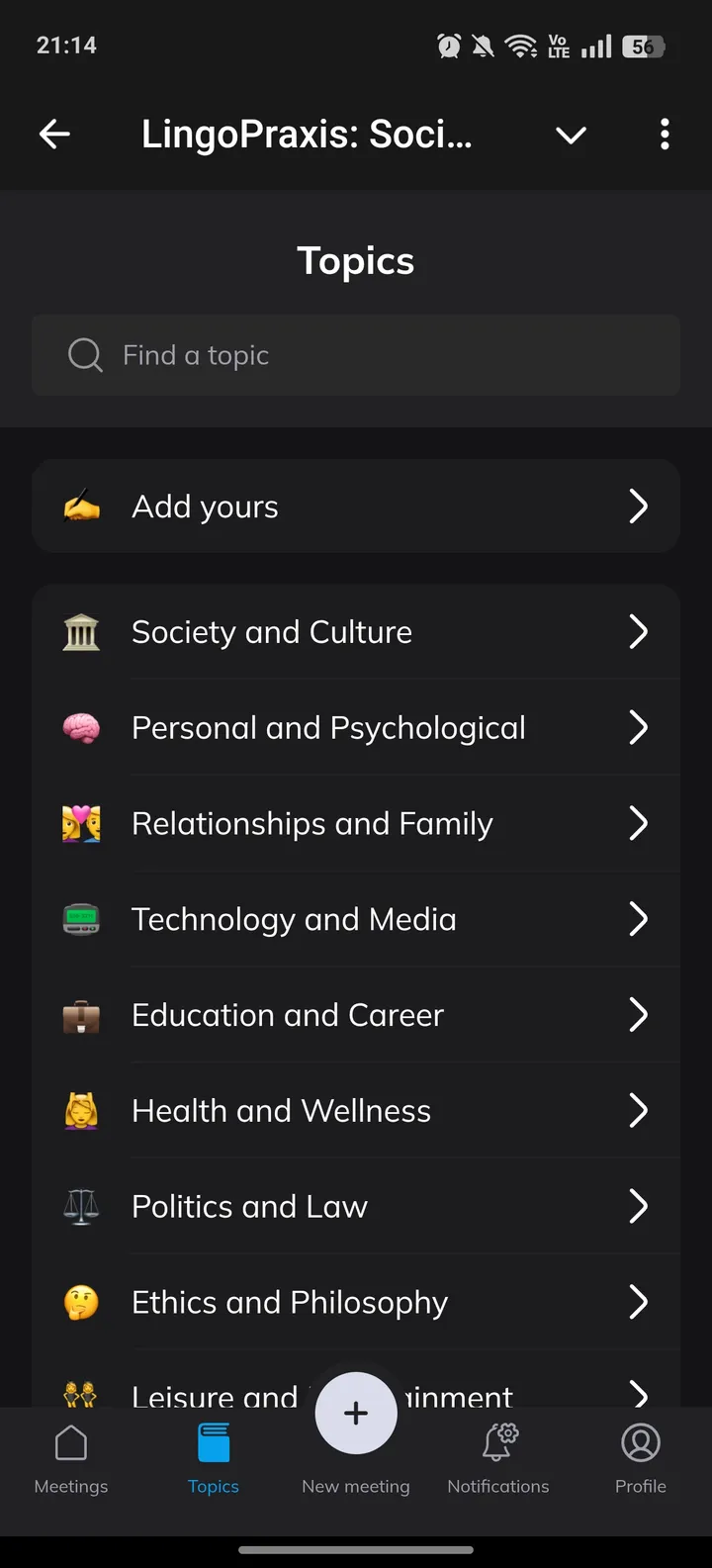 LingoPraxis: Social Speaking Club screenshot 3