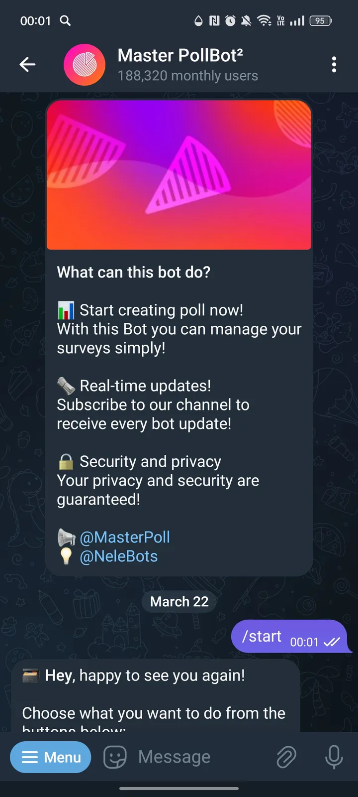 Master PollBot¹ screenshot 1