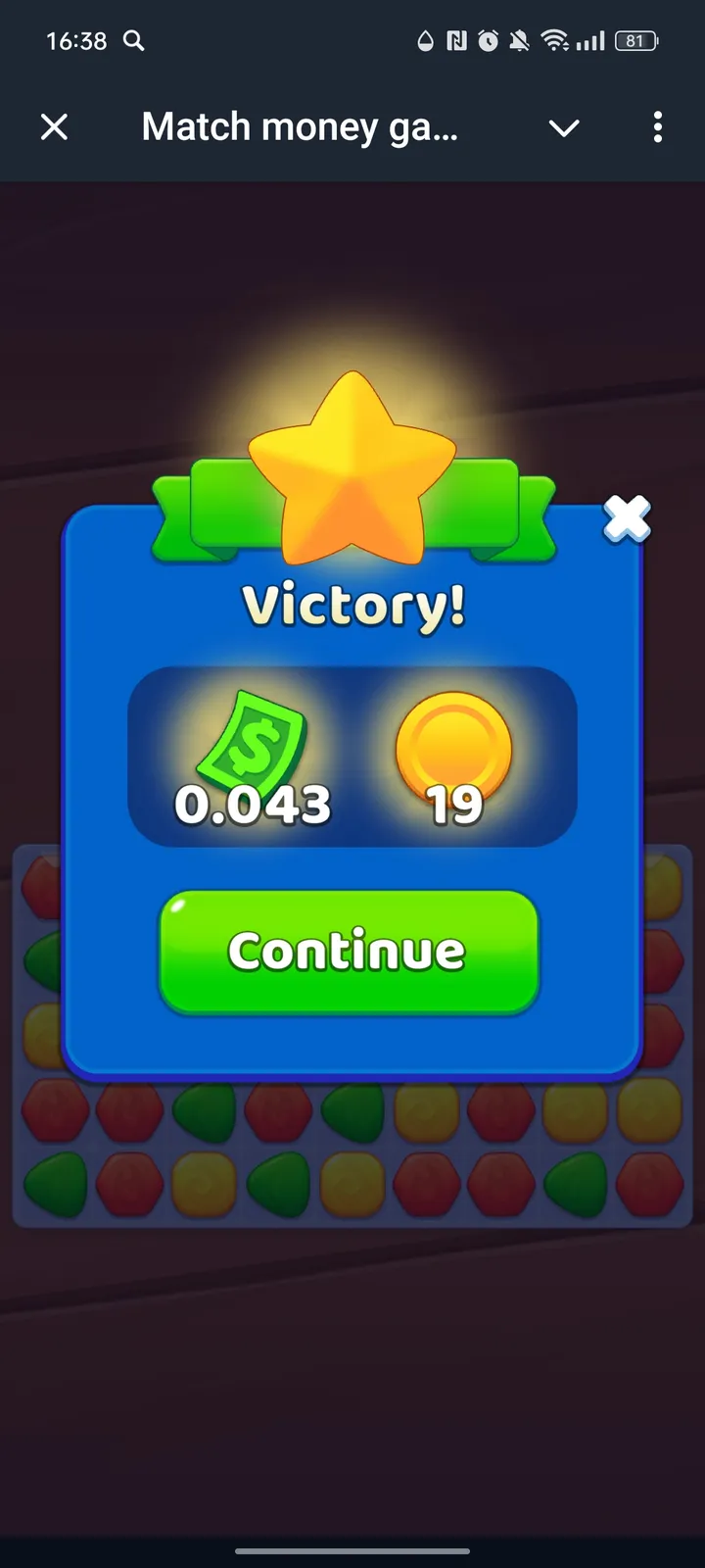 Match money game screenshot 2