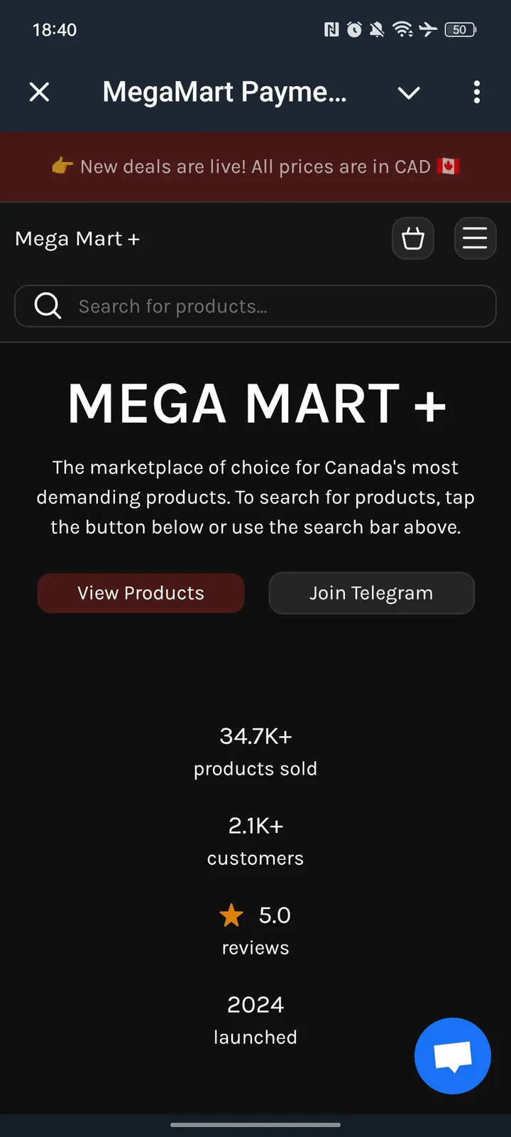 MegaMart Payment Gateway screenshot 1