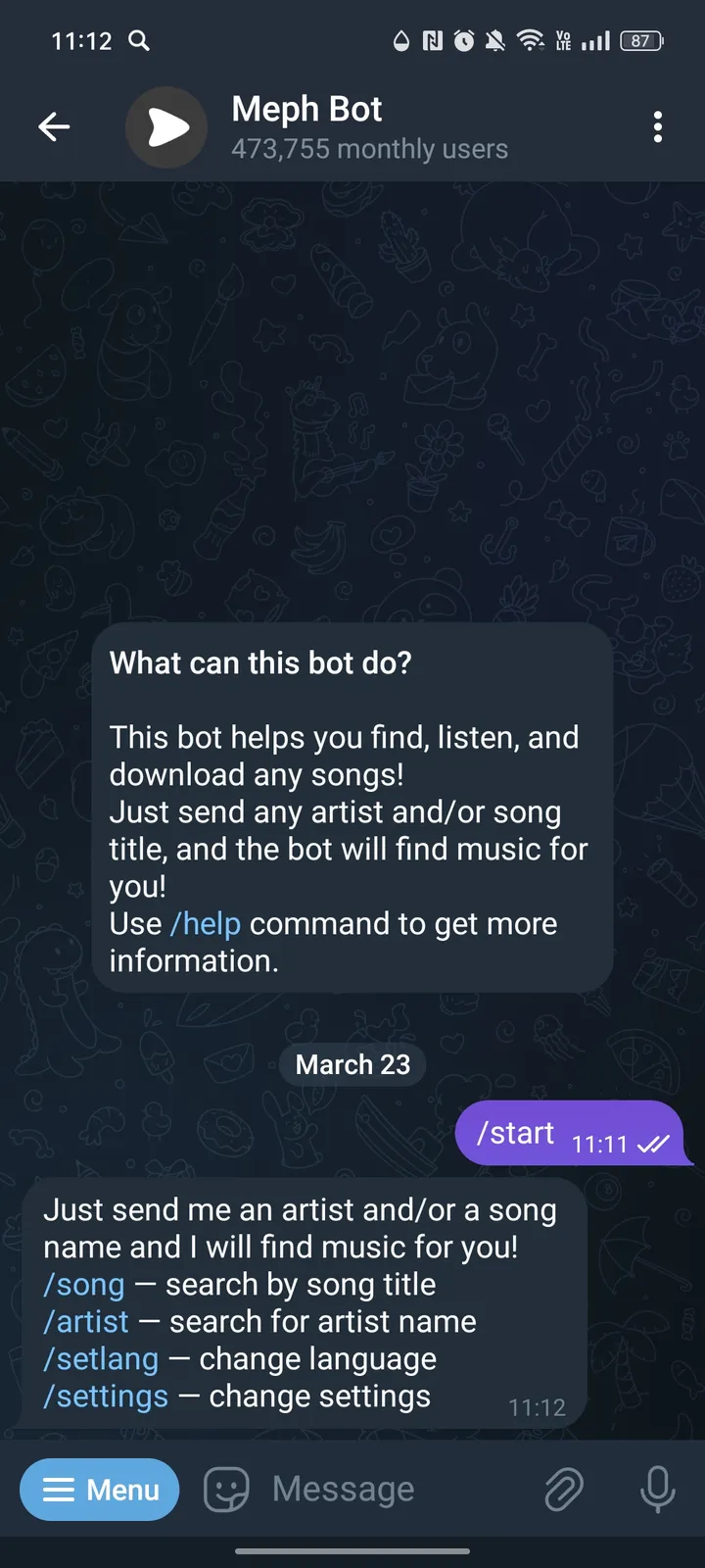 Meph Bot screenshot 1