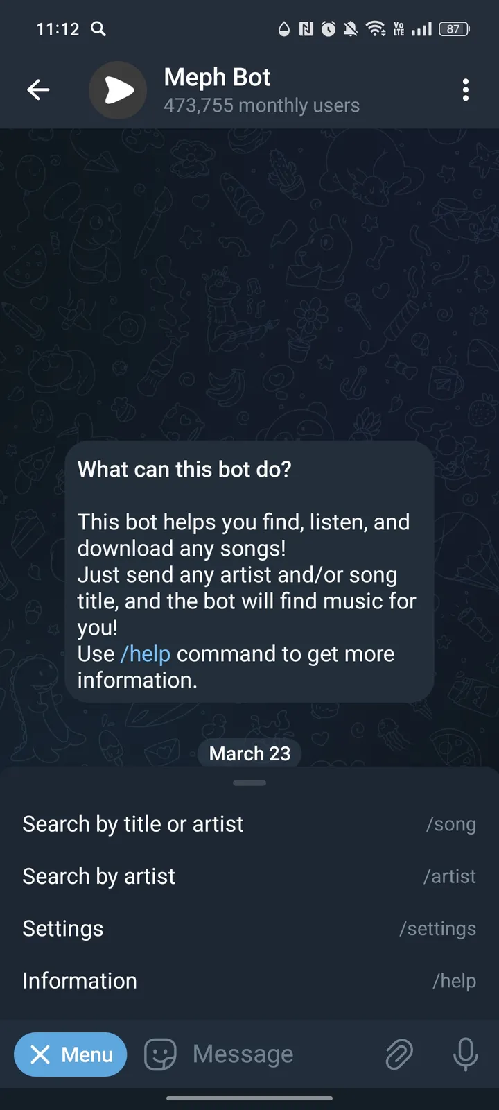 Meph Bot screenshot 2