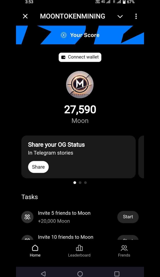 MOON TOKEN MINING screenshot 1