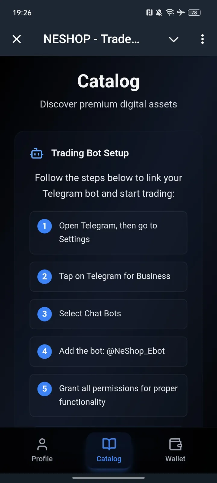 NESHOP - Trade & Sale screenshot 1
