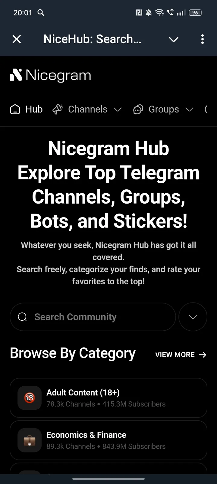 NiceHub: Search bot š Open to get your link! screenshot 1