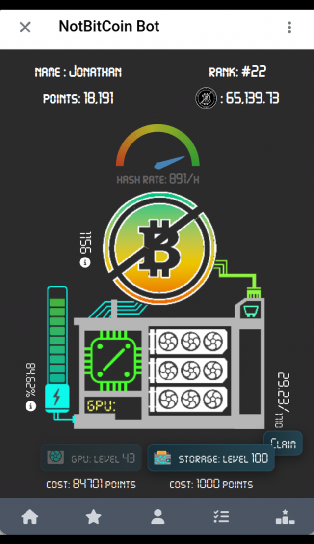 NotBitCoin screenshot 1