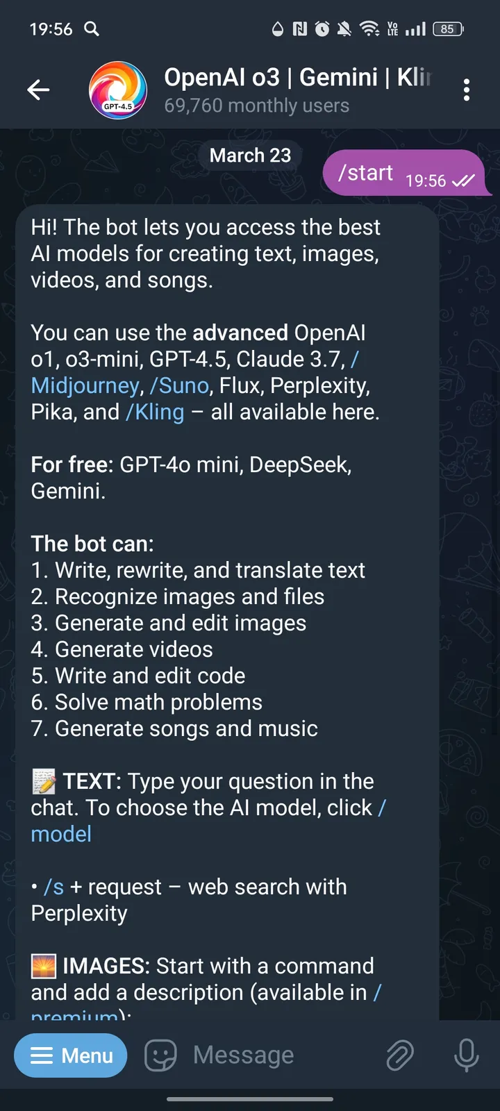 OAI | Gemini | Kling | Suno screenshot 2