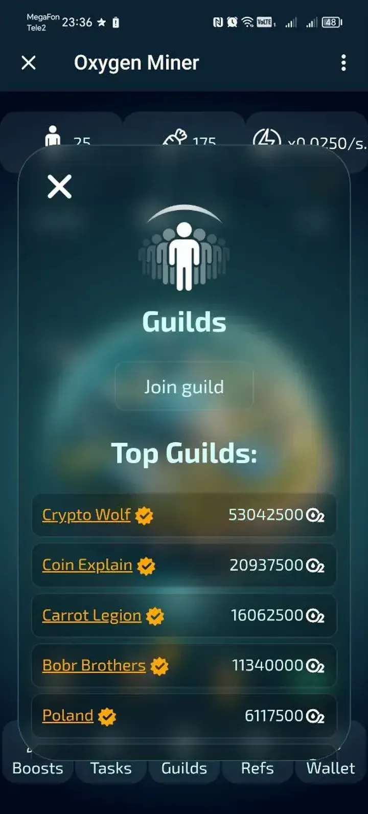 Oxygen Miner screenshot 1