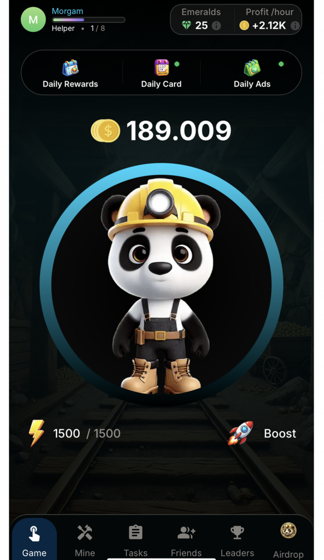 Panda Gold Miner screenshot 1