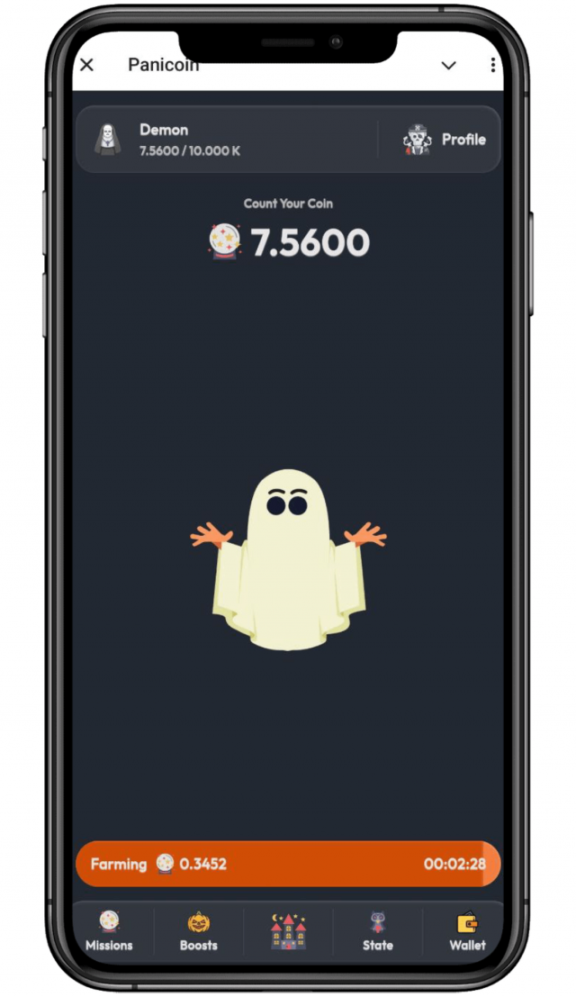 PaniCoin screenshot 2
