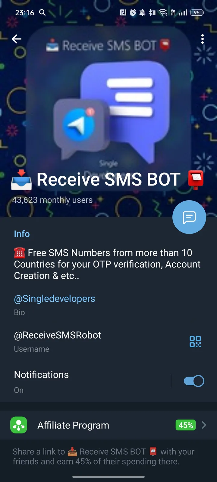š„ Receive SMS BOT š® screenshot 4