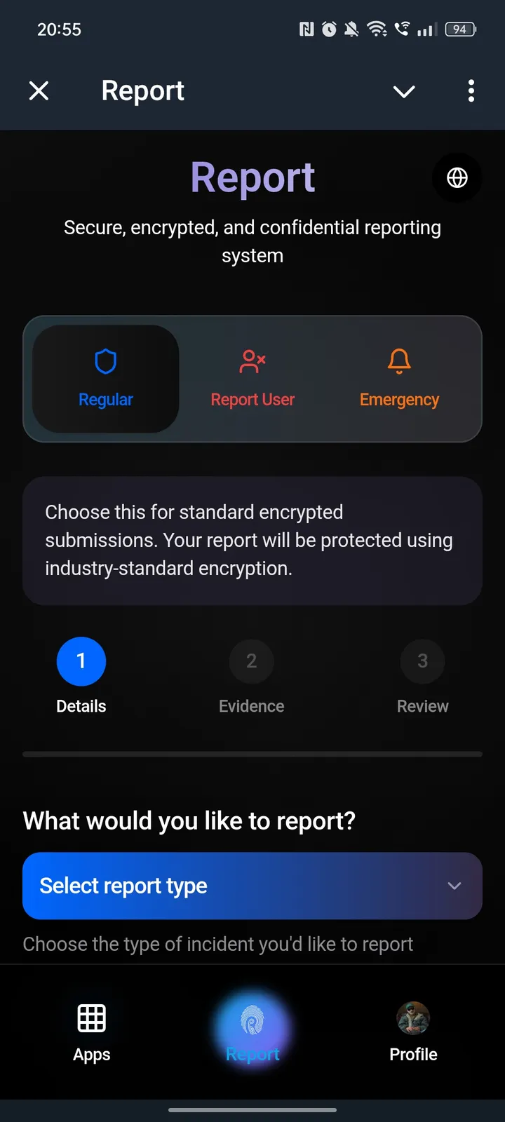 Report screenshot 1