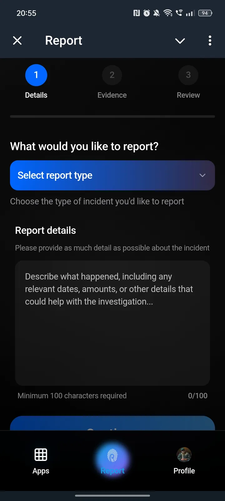 Report screenshot 2