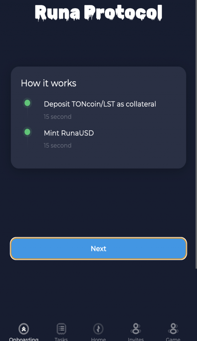 Runa Protocol screenshot 2