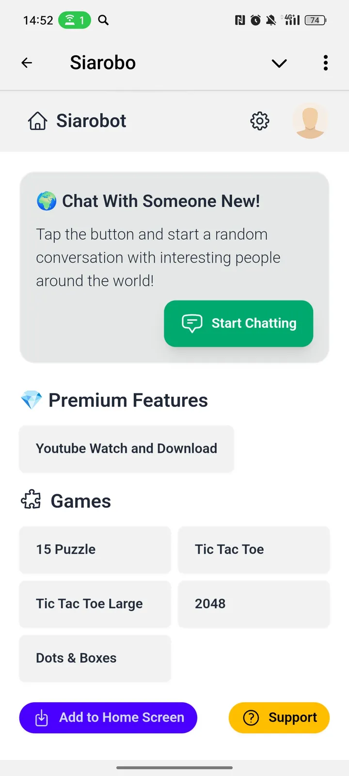 Siarobo screenshot 1