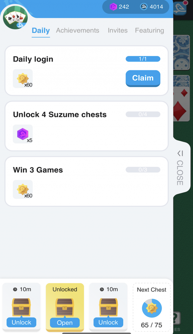 Solitaire Suzume screenshot 3