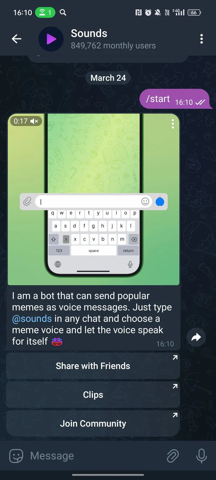 Sounds screenshot 2