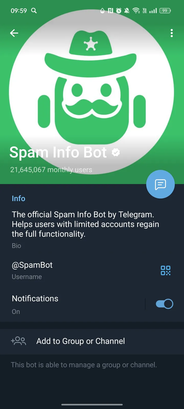 Spam Info Bot screenshot 4