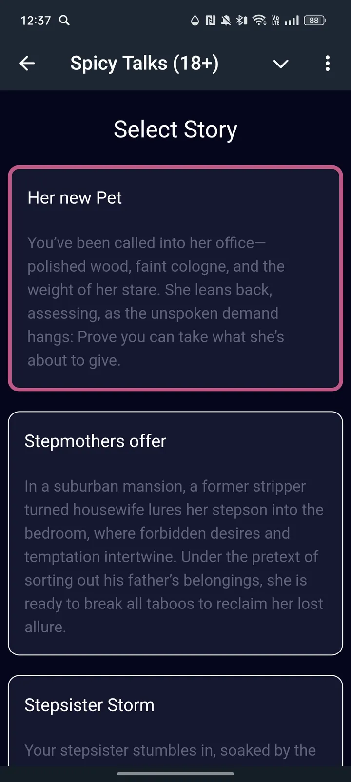 Spicy Talks (18+) screenshot 3