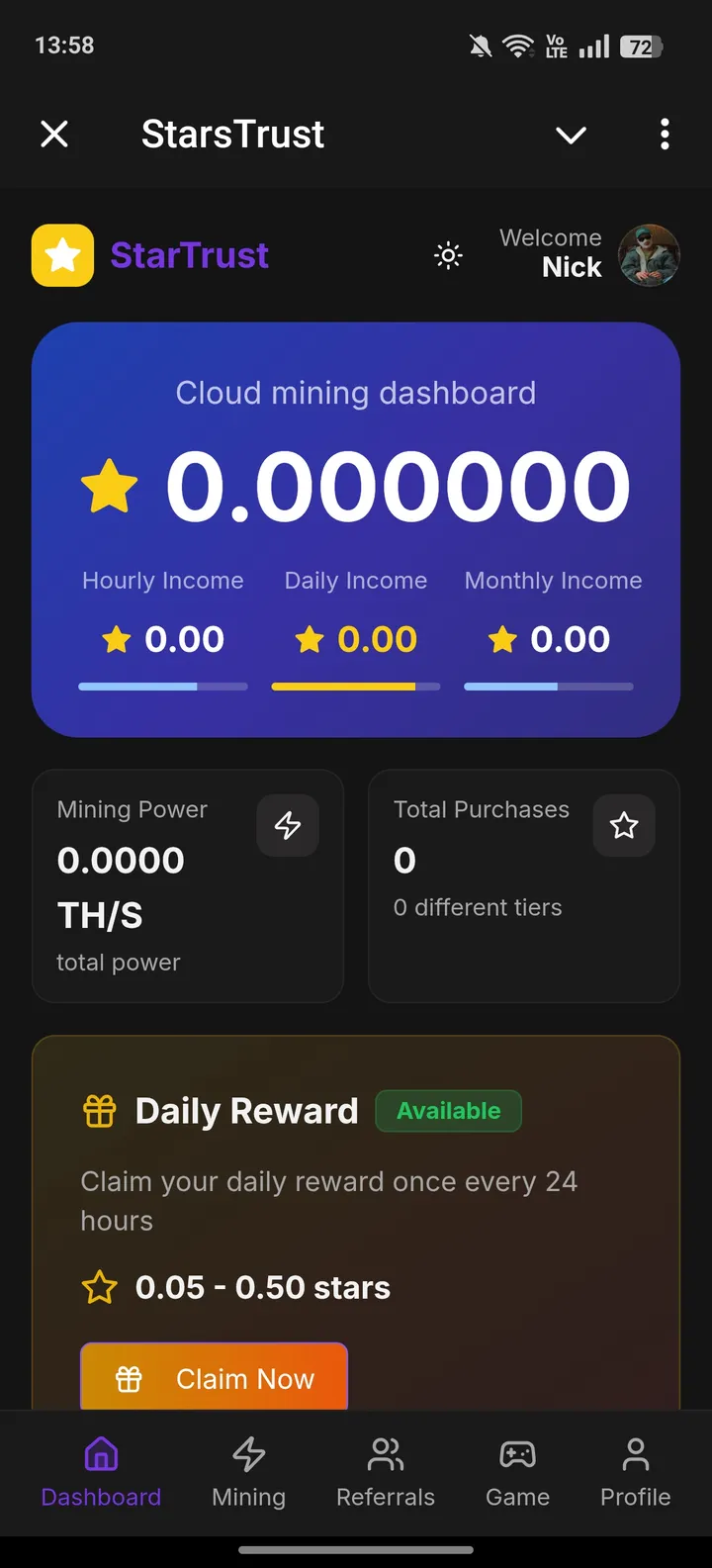 StarsTrust screenshot 1