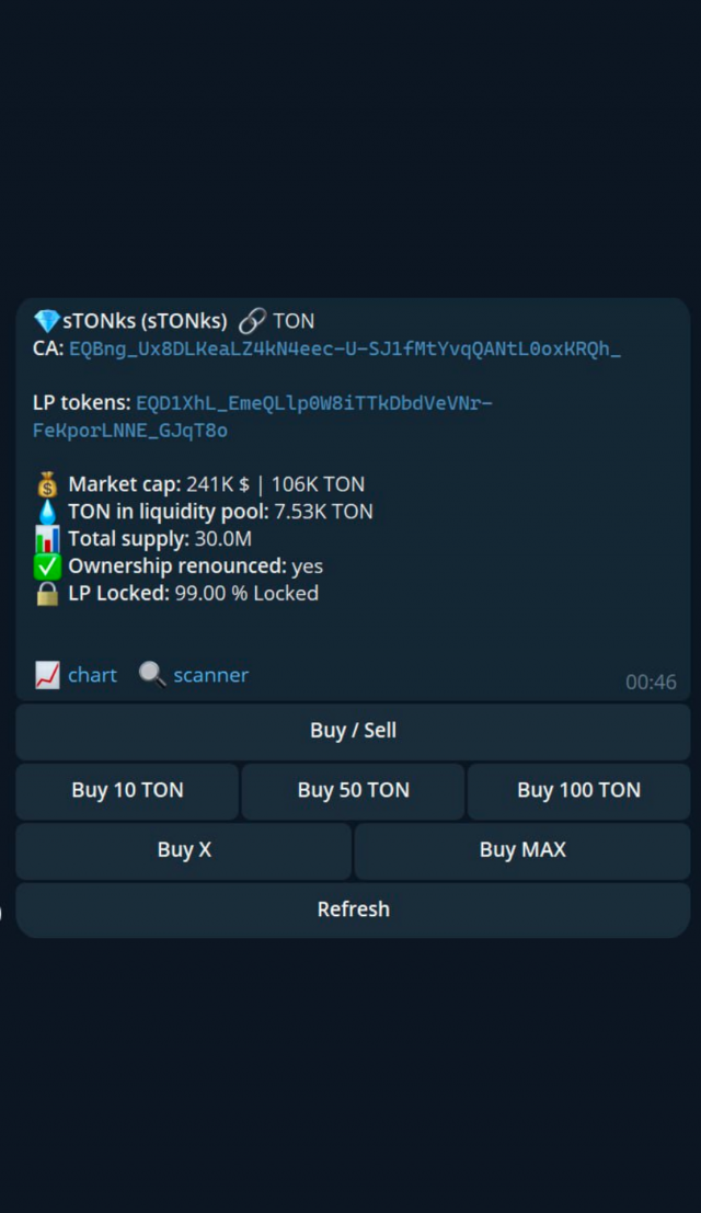 sTONks | Buy Bot screenshot 1