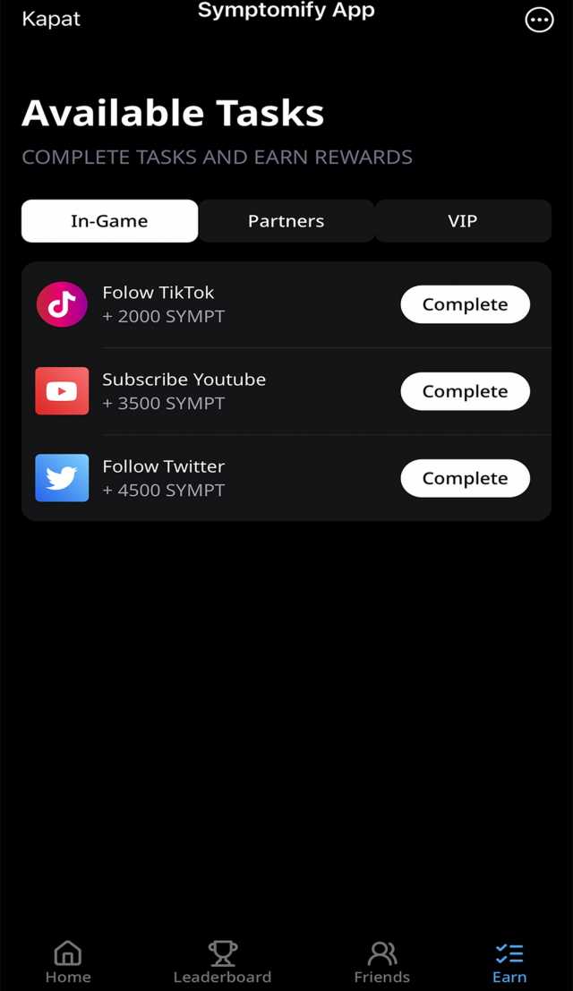 Symptomify App screenshot 2