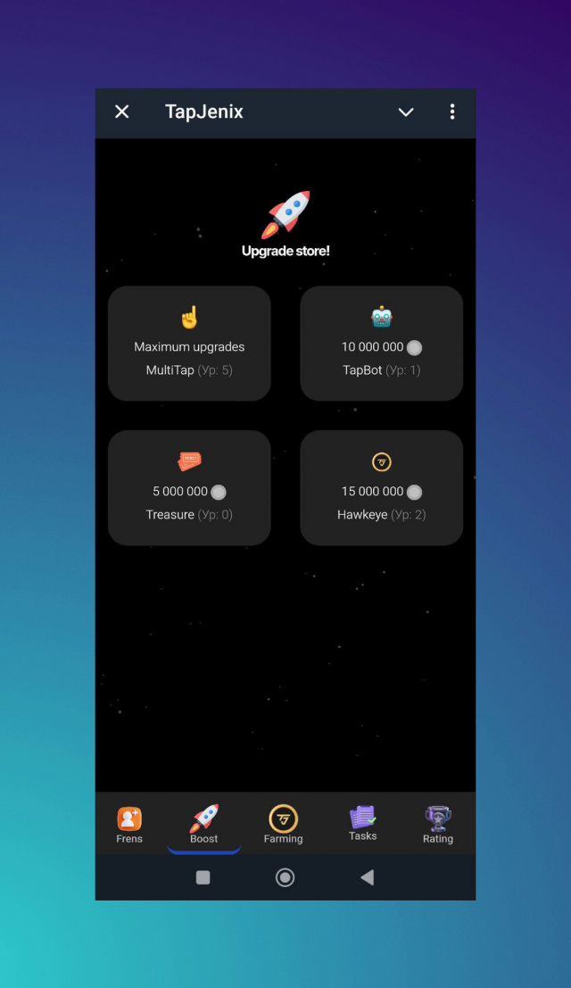 Tapjenix screenshot 2