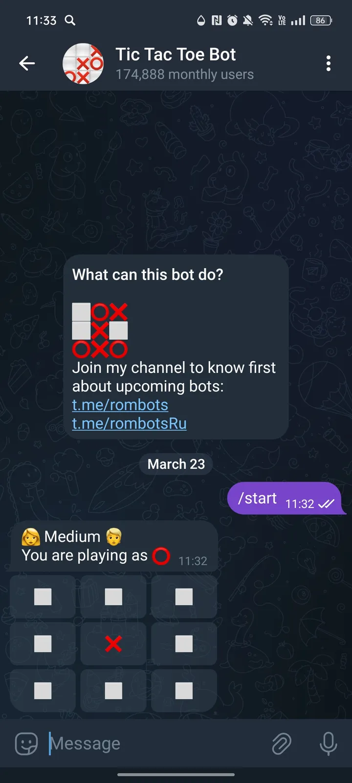 Tic Tac Toe Bot screenshot 3