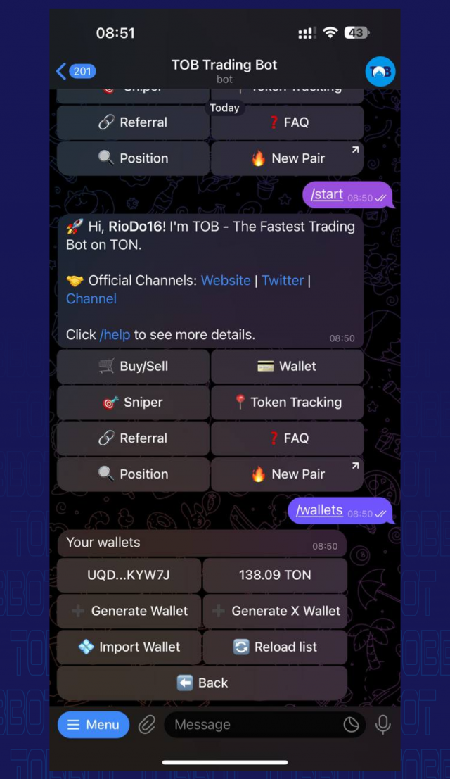 TOB Bot screenshot 3