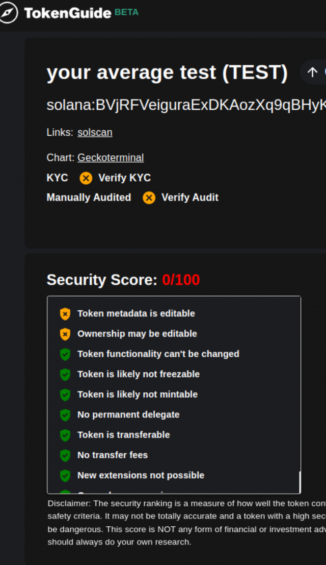 TokenGuide screenshot 1