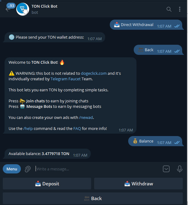 TON Click Bot screenshot 3