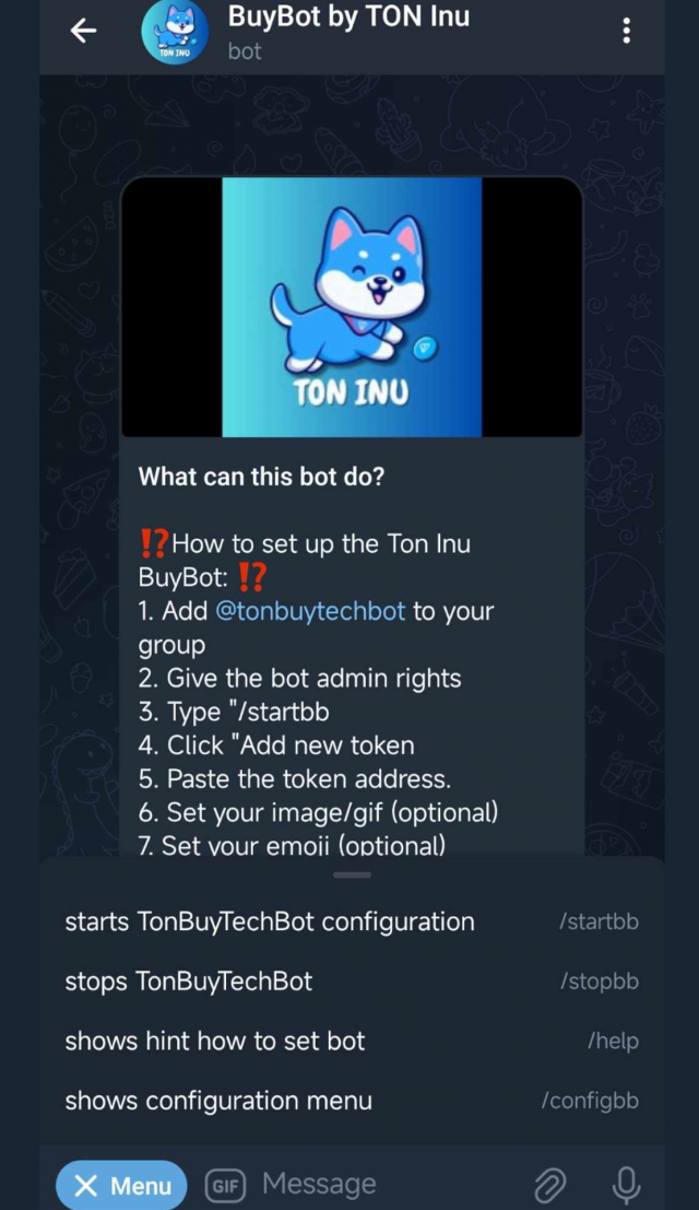 TON INU BuyBot screenshot 3