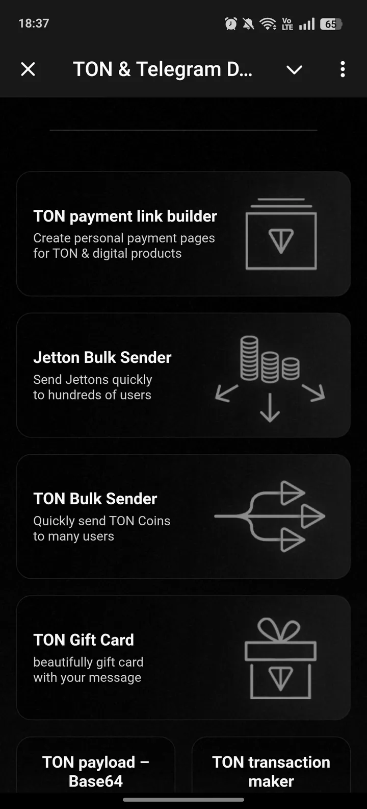 TON & Telegram Dev Tools screenshot 1