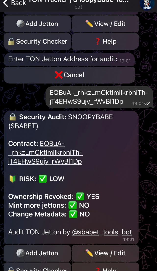 TON Tools Bot screenshot 1