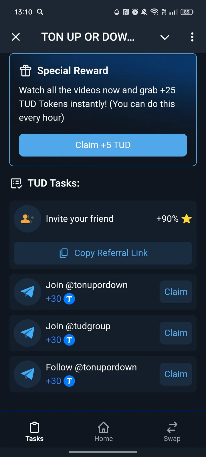 TON UP OR DOWN BOT screenshot 4
