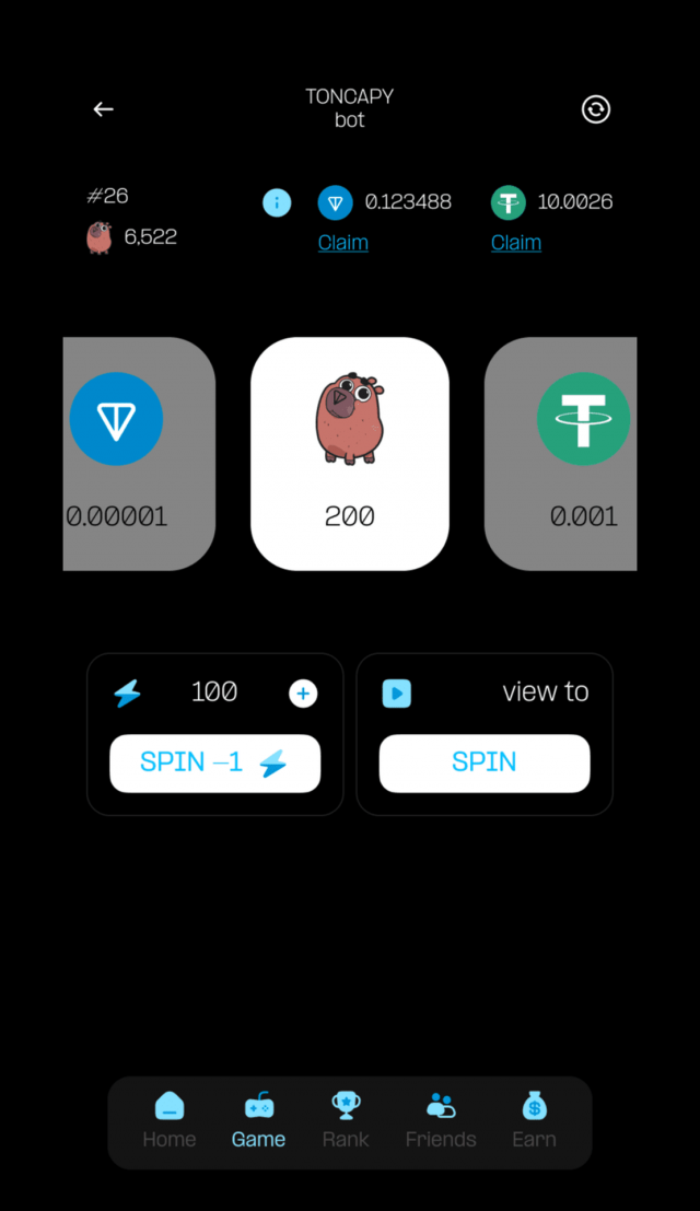 TonCapy screenshot 2