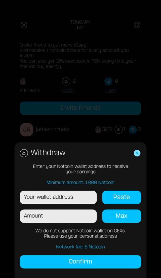 TonCapy screenshot 3