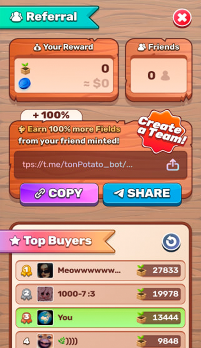 TonPotato screenshot 2