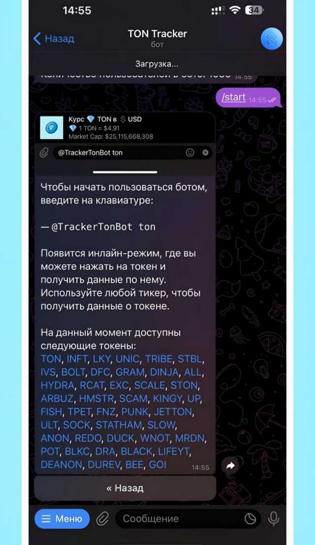 Tracker TON screenshot 1