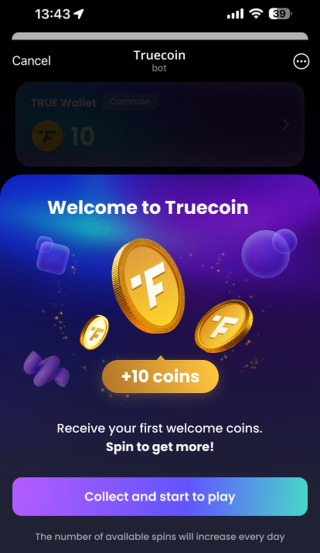 Truecoin screenshot 1