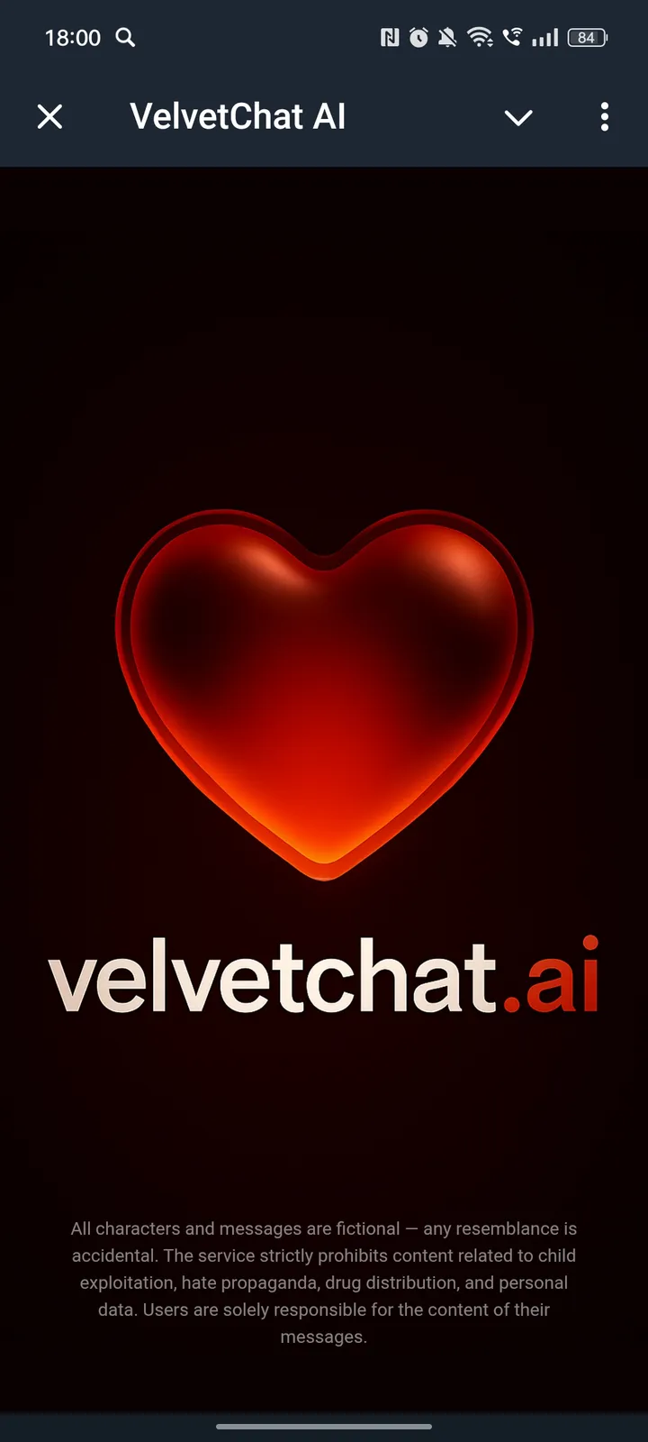 VelvetChat AI screenshot 1