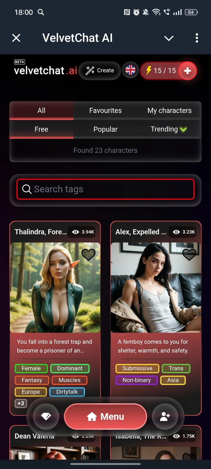 VelvetChat AI screenshot 2