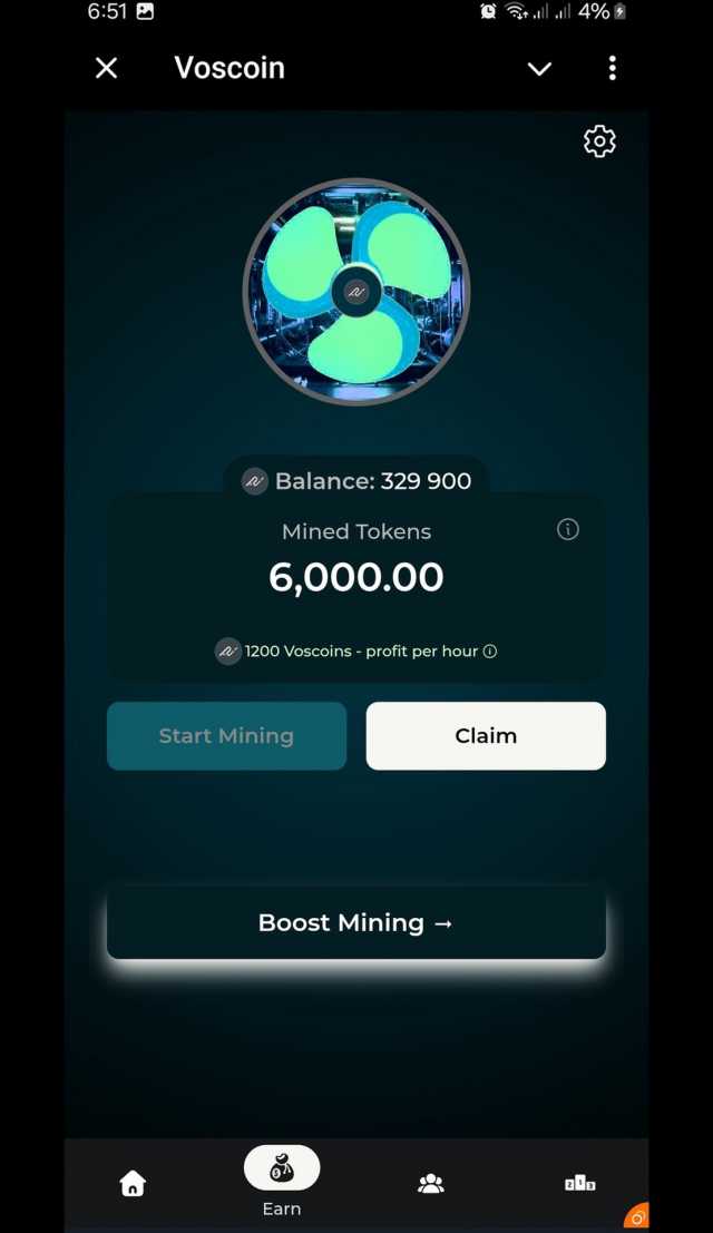 Voscoin screenshot 2
