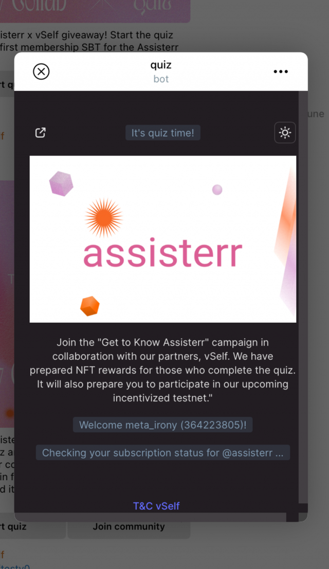 vSelf screenshot 1