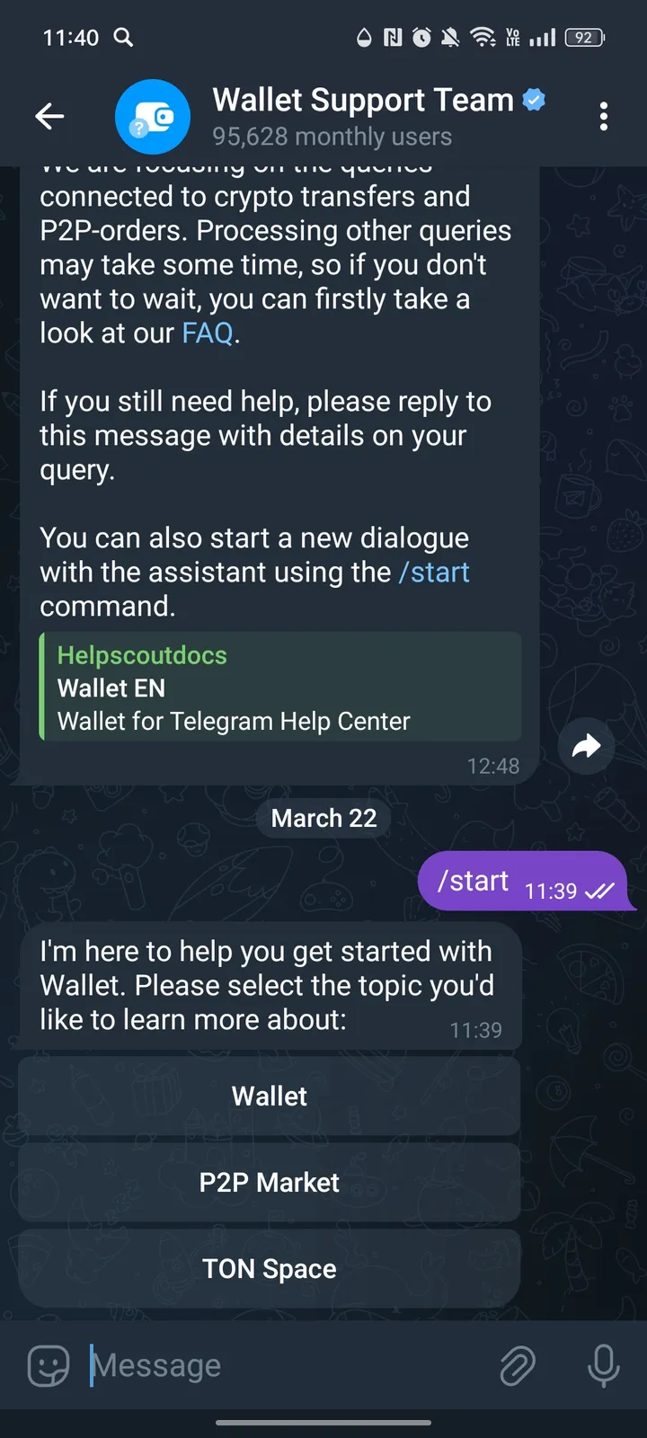 Wallet Support Team screenshot 2