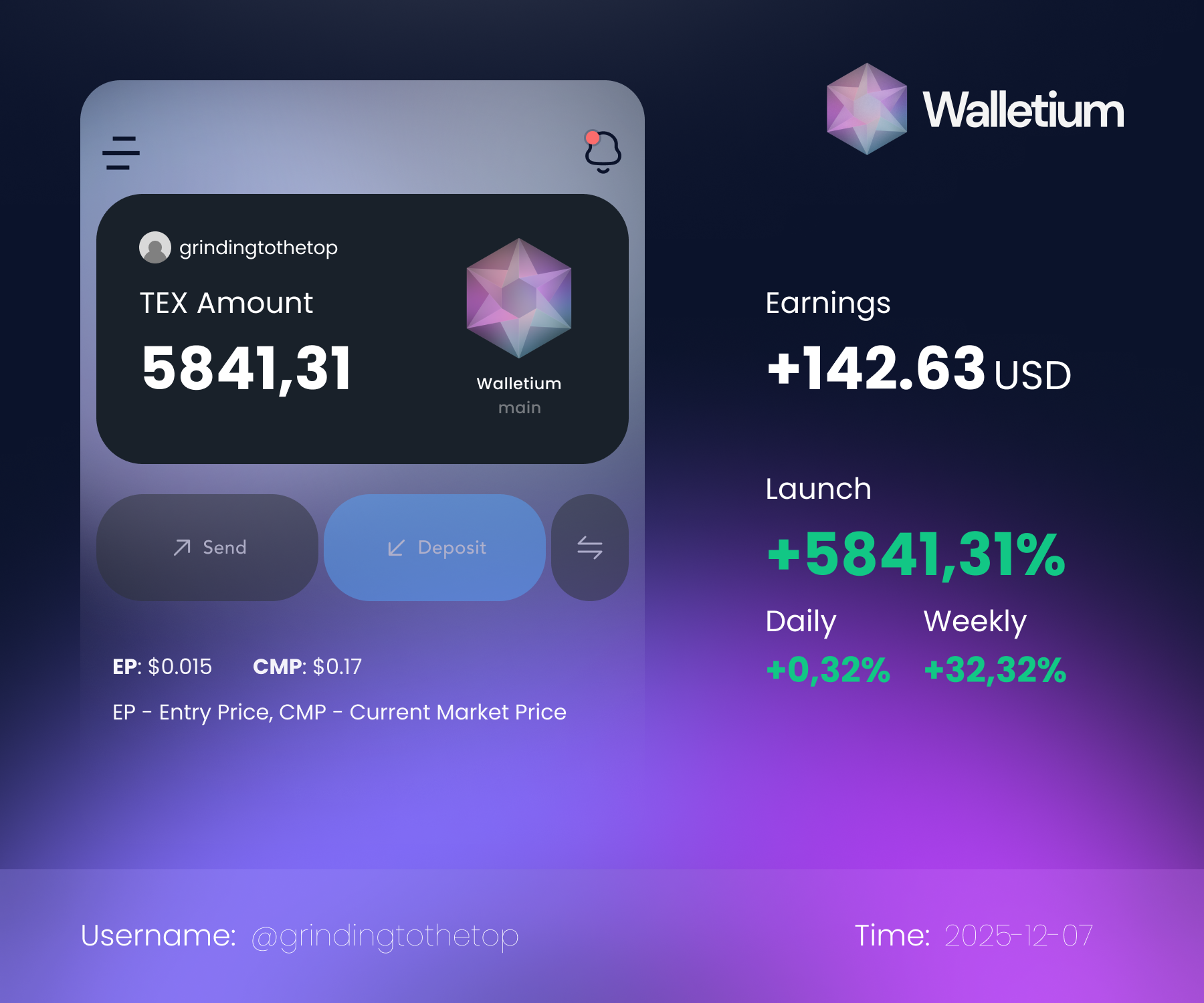 Walletium screenshot 1