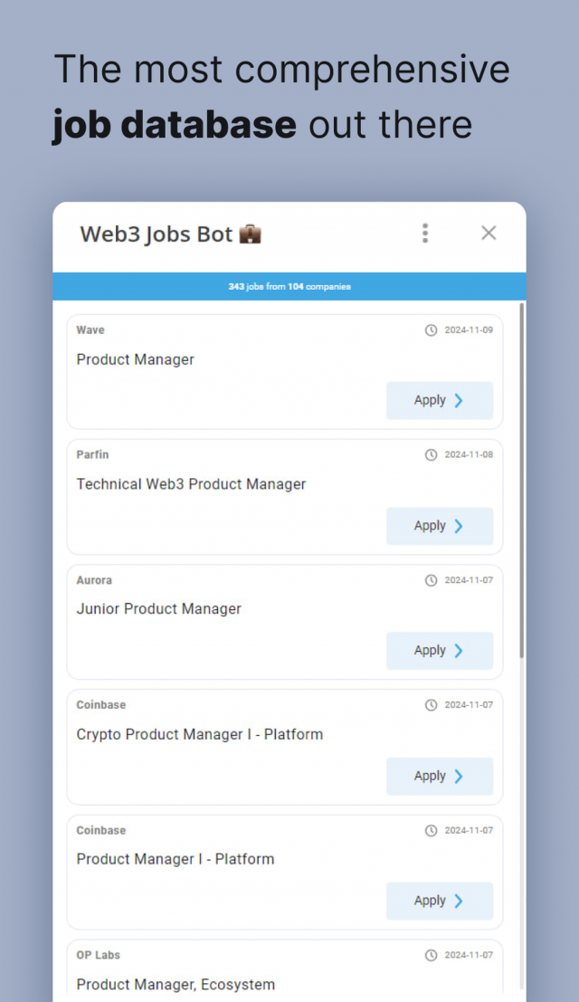 Web3 Jobs Bot screenshot 1